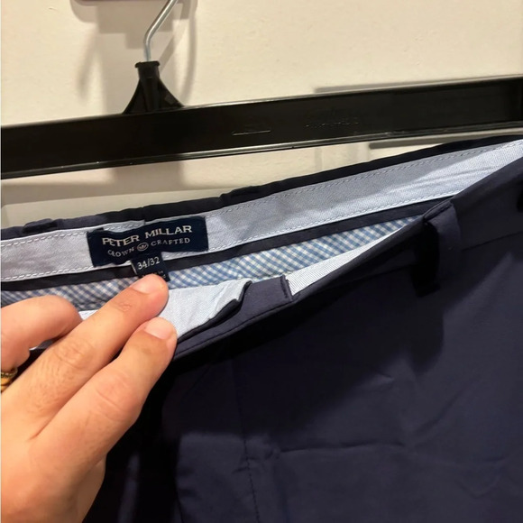 Peter Millar Crown Sport Flat Front Pants 34/32 - Picture 4 of 4